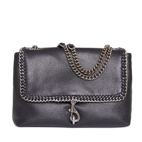 Rebecca Minkoff Bags Nwt Edie Flap Shoulder Bag With Woven Chain